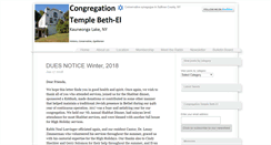 Desktop Screenshot of congregationtemplebethel.com